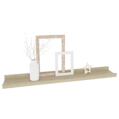 Wandschappen Kleurig 4 60 x 9 x 3 cm Sonoma eiken