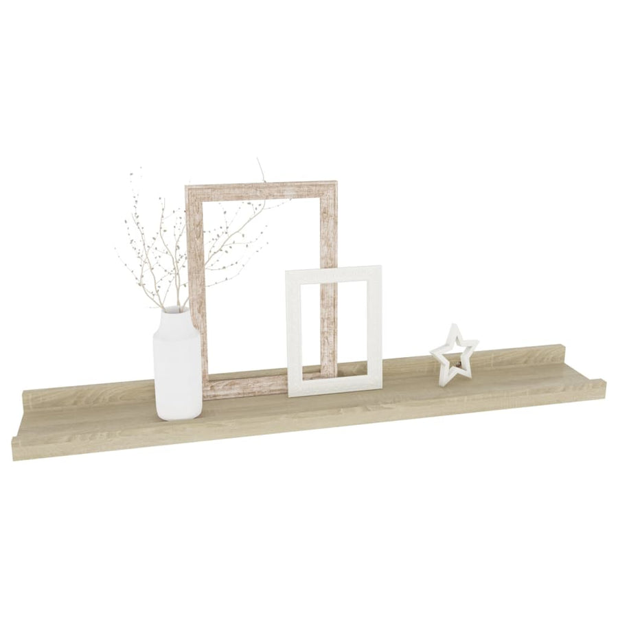 Wandschappen Kleurig 4 60 x 9 x 3 cm Sonoma eiken
