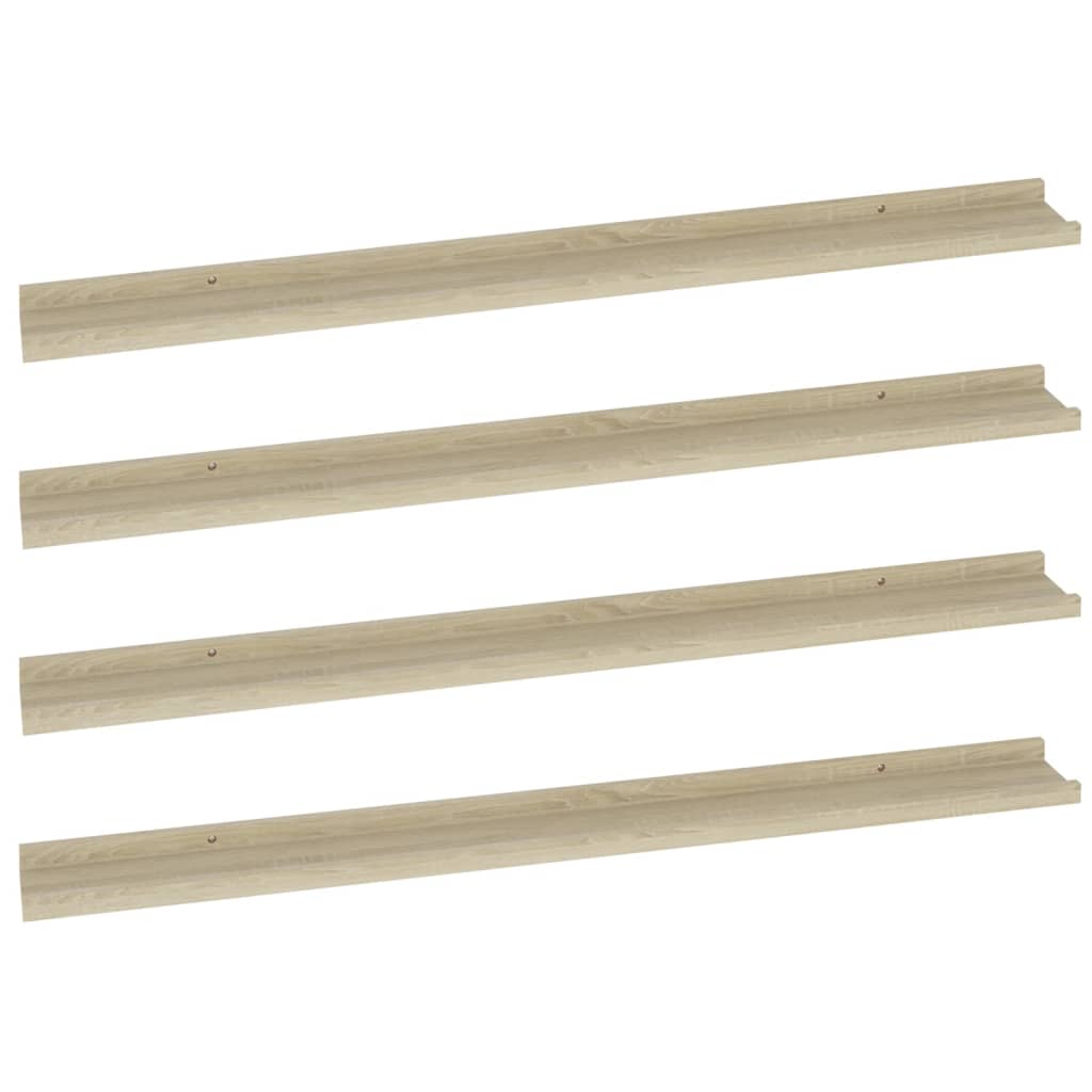 Wandschappen Kleurig 4 100 x 9 x 3 cm Sonoma eiken
