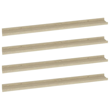 Wandschappen Kleurig 4 100 x 9 x 3 cm Sonoma eiken