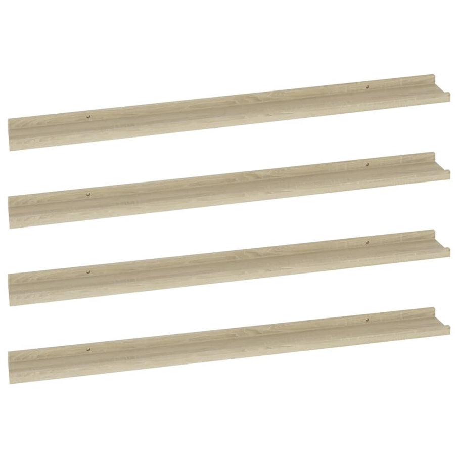 Wandschappen Kleurig 4 100 x 9 x 3 cm Sonoma eiken