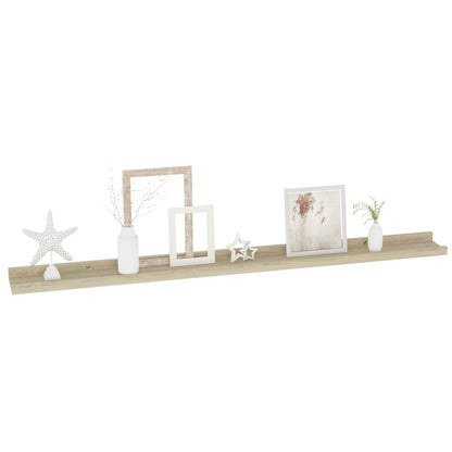 Wandschappen Kleurig 4 100 x 9 x 3 cm Sonoma eiken