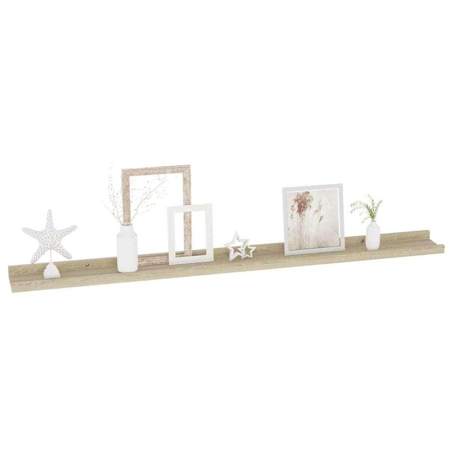 Wandschappen Kleurig 4 100 x 9 x 3 cm Sonoma eiken