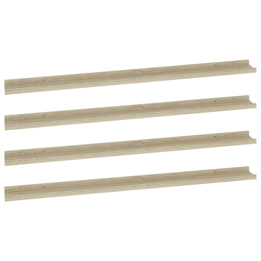 Wandschappen Kleurig 4 115 x 9 x 3 cm Sonoma eiken