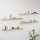 Wandplanken 4 st 115x9x3 cm sonoma eiken