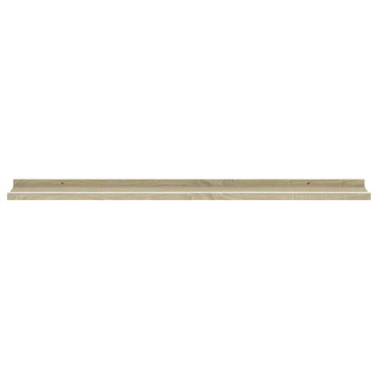 Wandschappen Kleurig 2 100 x 9 x 3 cm Wit en sonoma eiken