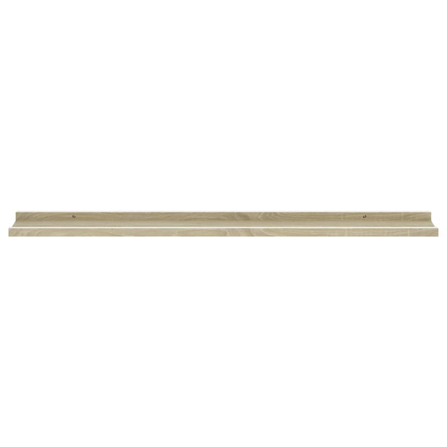 Wandschappen Kleurig 2 100 x 9 x 3 cm Wit en sonoma eiken