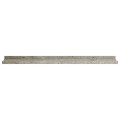 Wandschappen 2 80 x 9 x 3 cm Betongrijs