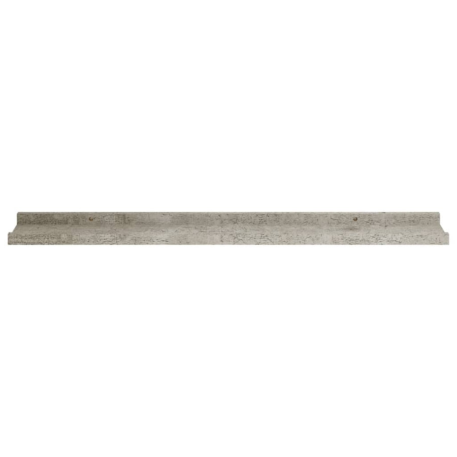 Wandschappen 2 80 x 9 x 3 cm Betongrijs