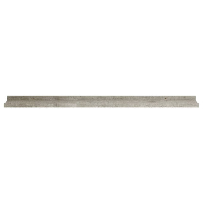 Wandschappen 2 st 100x9x3 cm betongrijs