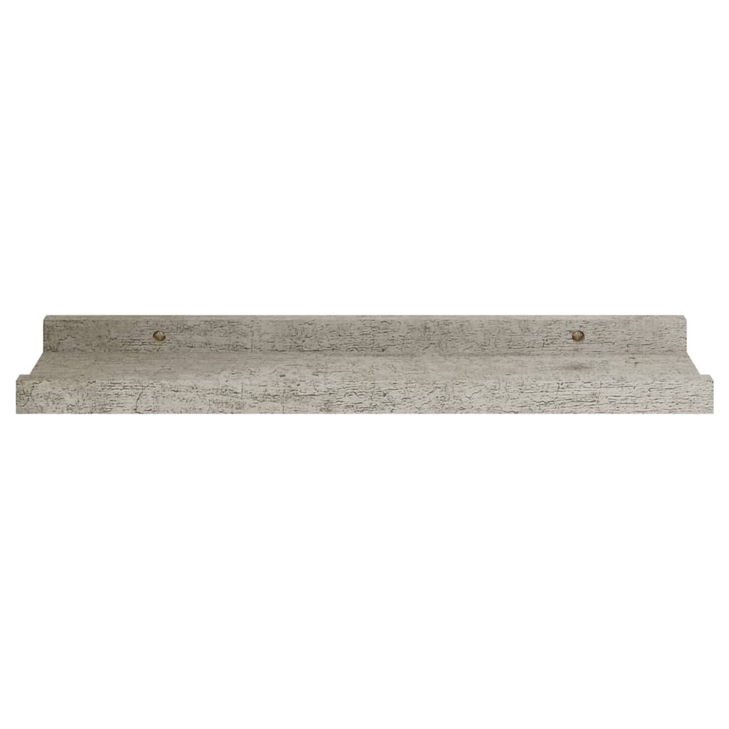 Wandschappen 4 40 x 9 x 3 cm Betongrijs