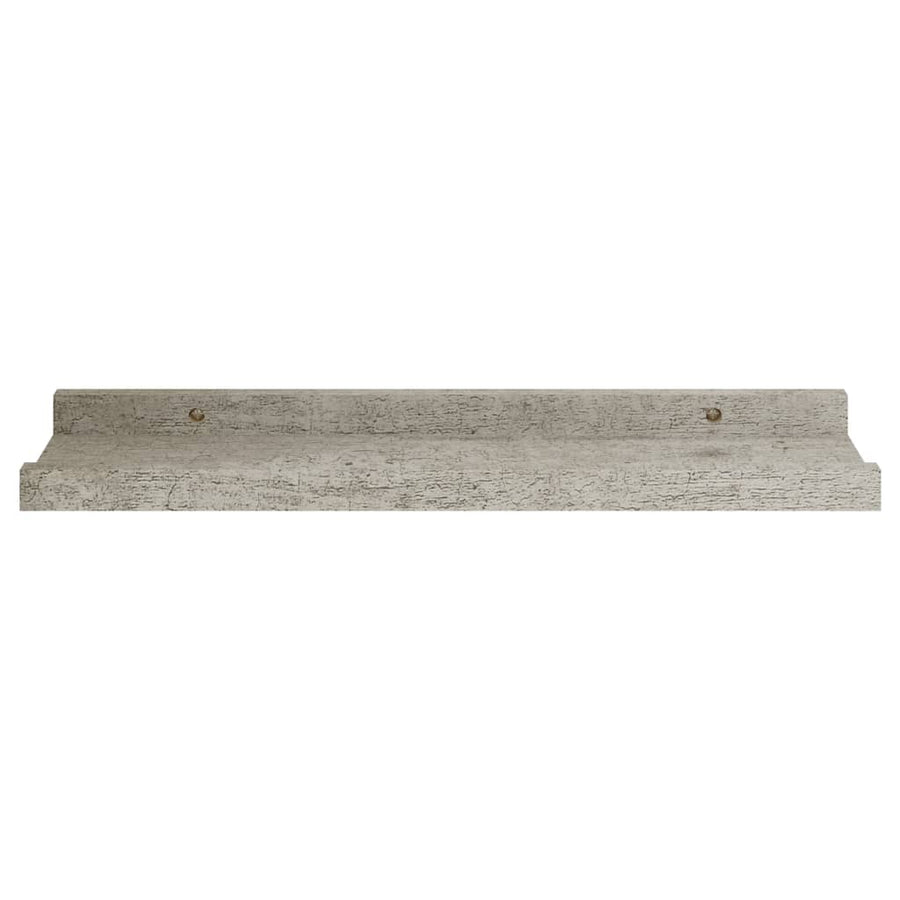 Wandschappen 4 40 x 9 x 3 cm Betongrijs