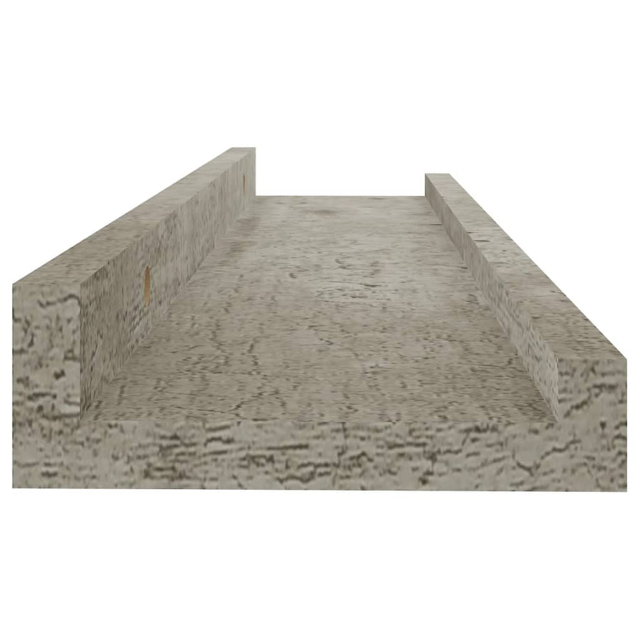Wandschappen 4 40 x 9 x 3 cm Betongrijs