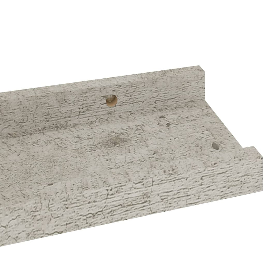 Wandschappen 4 40 x 9 x 3 cm Betongrijs