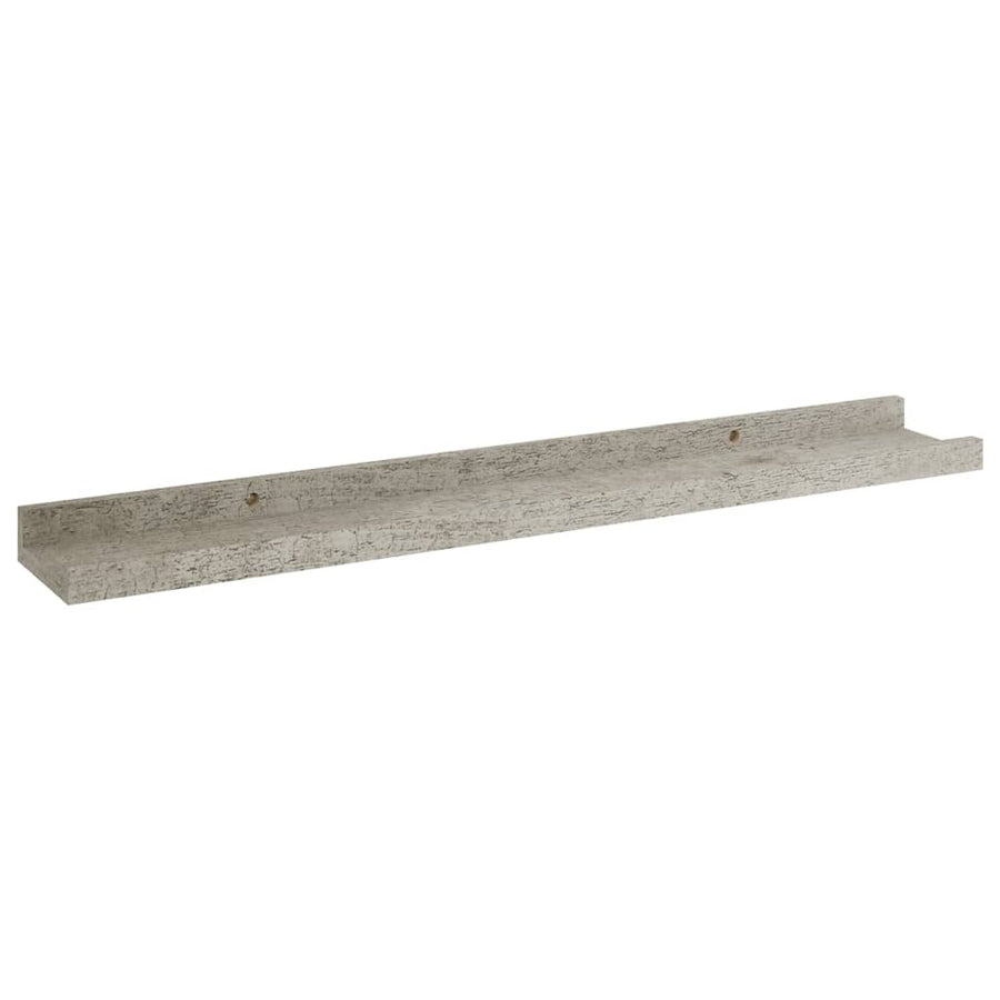 Wandschappen 4 60 x 9 x 3 cm Betongrijs
