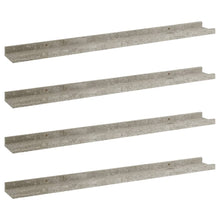 Wandschappen 4 80 x 9 x 3 cm Betongrijs