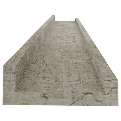 Wandschappen 4 80 x 9 x 3 cm Betongrijs
