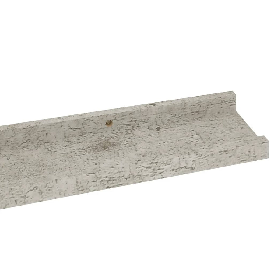 Wandschappen 4 80 x 9 x 3 cm Betongrijs