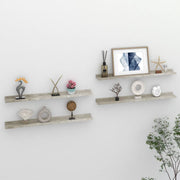 Wandschappen 4 st 80x9x3 cm betongrijs MDF