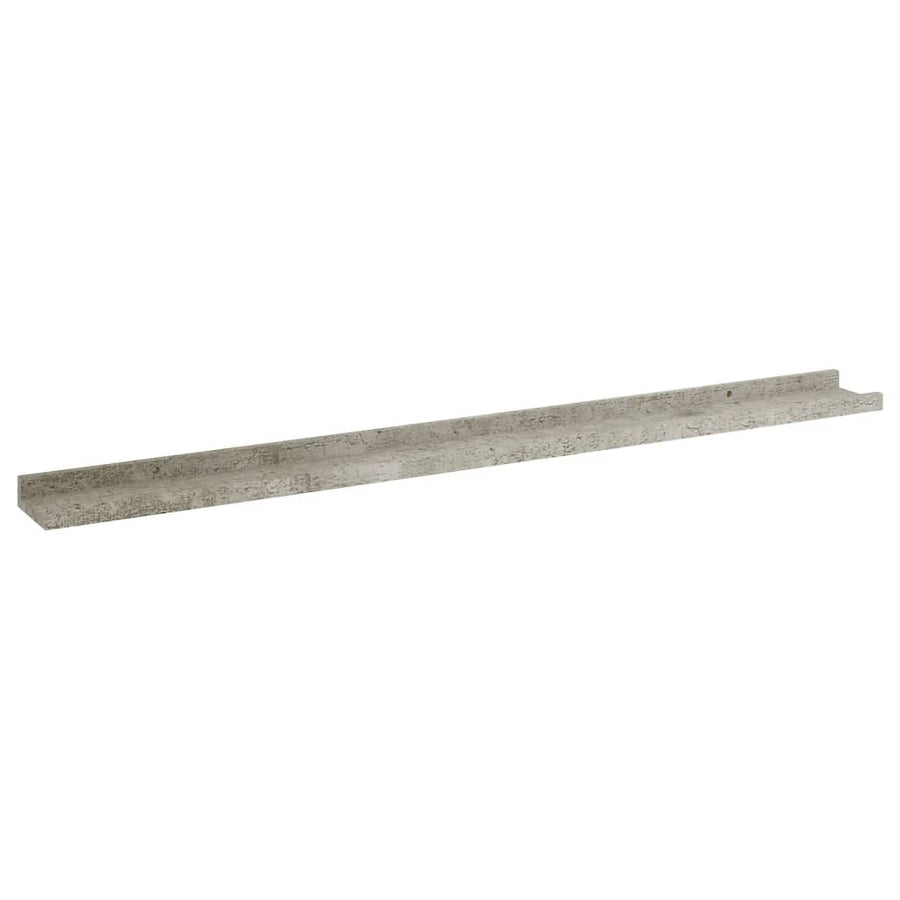 Wandschappen 4 100 x 9 x 3 cm Betongrijs