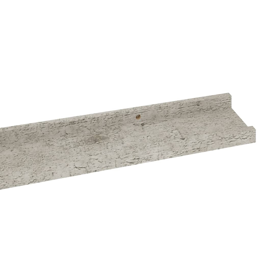 Wandschappen 4 100 x 9 x 3 cm Betongrijs