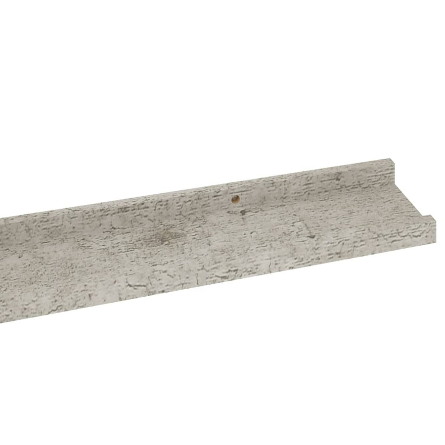 Wandschappen 4 100 x 9 x 3 cm Betongrijs
