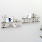 Wandschappen 4 st 100x9x3 cm betongrijs