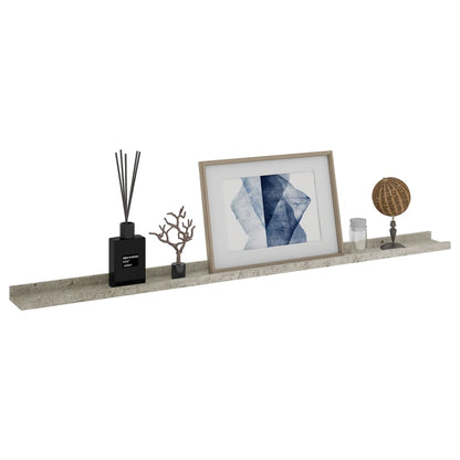 Wandschappen 4 St 115X9X3 Cm Betongrijs 115 x 9 x 3 cm