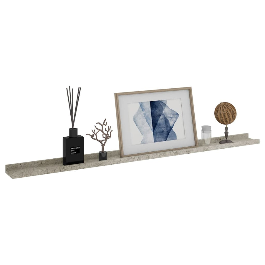 Wandschappen 4 St 115X9X3 Cm Betongrijs 115 x 9 x 3 cm