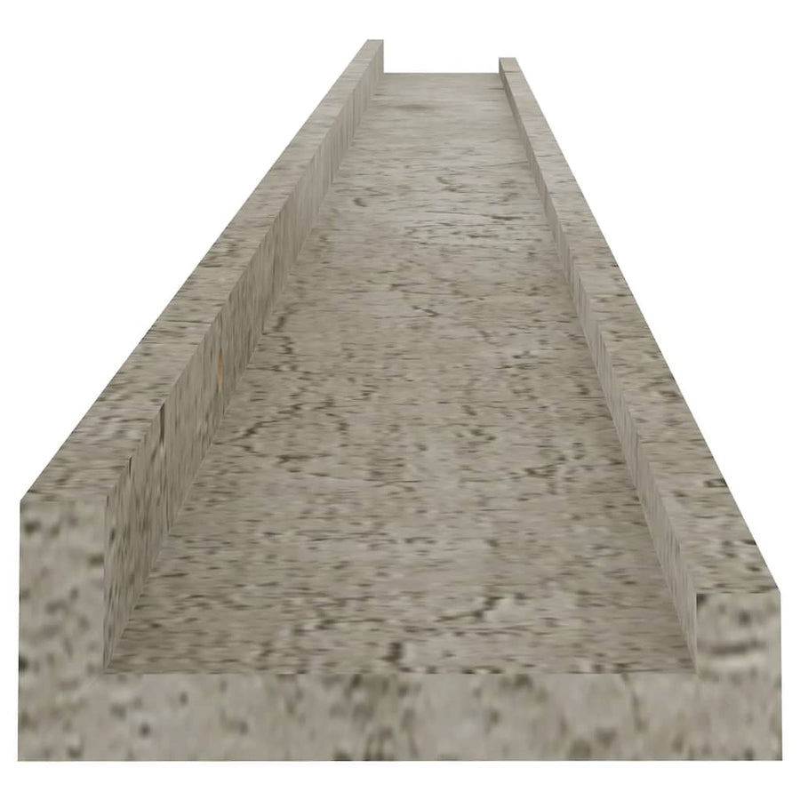 Wandschappen 4 St 115X9X3 Cm Betongrijs 115 x 9 x 3 cm