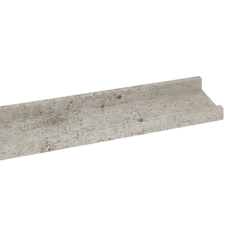 Wandschappen 4 St 115X9X3 Cm Betongrijs 115 x 9 x 3 cm