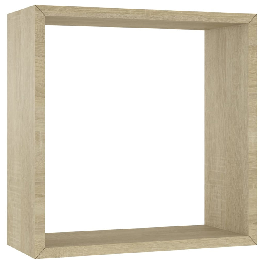 Wandschappen Kubus Kleurig Sonoma eiken
