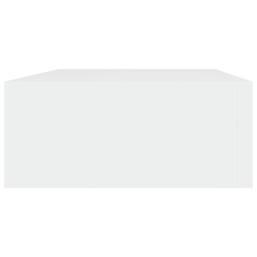 Wandschap Met Lade 40X23,5X0 Cm Mdf 1 40 x 23.5 x 10 cm Wit