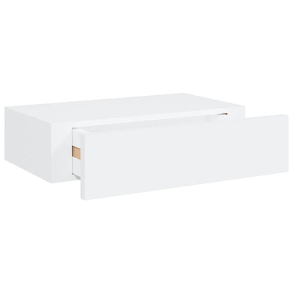 Wandschap Met Lade 40X23,5X0 Cm Mdf 1 40 x 23.5 x 10 cm Wit