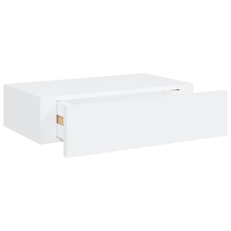 Wandschap Met Lade 40X23,5X0 Cm Mdf 1 40 x 23.5 x 10 cm Wit