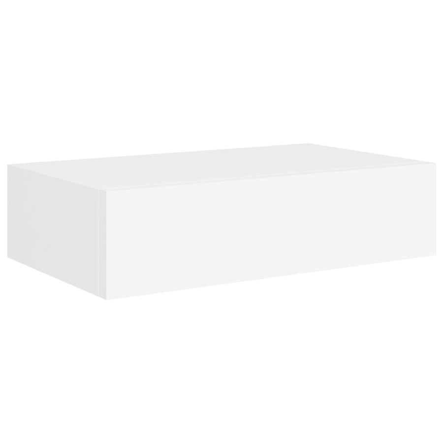 Wandschappen Met Lade 40X3,5X10 Cm Mdf 2 40 x 23.5 x 10 cm Wit