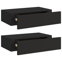 Wandschappen Met Lade 40X3,5X10 Cm Mdf 2 40 x 23.5 x 10 cm Zwart