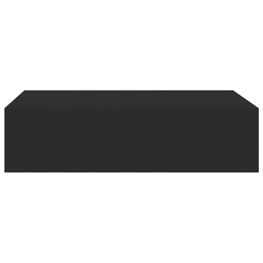 Wandschappen Met Lade 40X3,5X10 Cm Mdf 2 40 x 23.5 x 10 cm Zwart