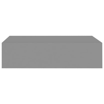 Wandschap Met Lade 40X23,5X0 Cm Mdf 1 40 x 23.5 x 10 cm Grijs