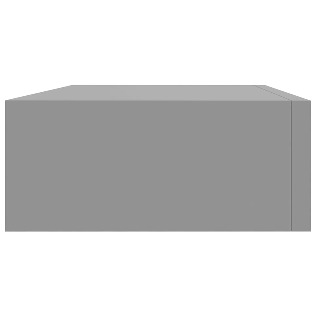 Wandschap Met Lade 40X23,5X0 Cm Mdf 1 40 x 23.5 x 10 cm Grijs