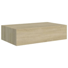 Wandschap Met Lade 40X23,5X0 Cm Mdf Kleurig 1 40 x 23.5 x 10 cm Eiken
