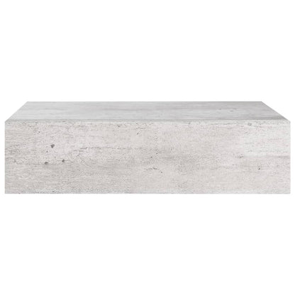 Wandschappen Met Lade 40X3,5X10 Cm Mdf 2 40 x 23.5 x 10 cm Betongrijs