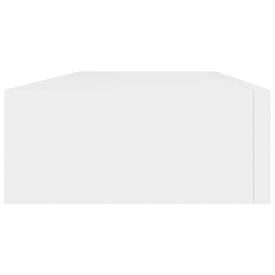 Wandschap Met Lade 60X23,5X0 Cm Mdf 1 60 x 23.5 x 10 cm Wit