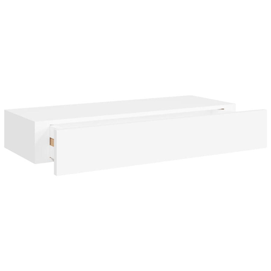 Wandschap Met Lade 60X23,5X0 Cm Mdf 1 60 x 23.5 x 10 cm Wit
