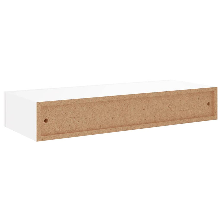 Wandschap Met Lade 60X23,5X0 Cm Mdf 1 60 x 23.5 x 10 cm Wit