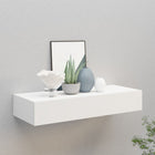 Wall shelf with drawer 60x23.5x10 cm MDF white