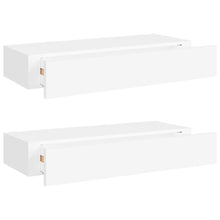 Wandschappen Met Lade 60X3,5X10 Cm Mdf 2 60 x 23.5 x 10 cm Wit