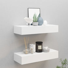 Wandschappen Met Lade 60X3,5X10 Cm Mdf 2 60 x 23.5 x 10 cm Wit
