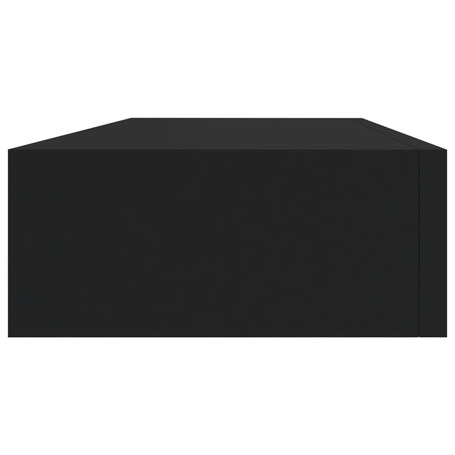 Wandschappen Met Lade 60X3,5X10 Cm Mdf 2 60 x 23.5 x 10 cm Zwart