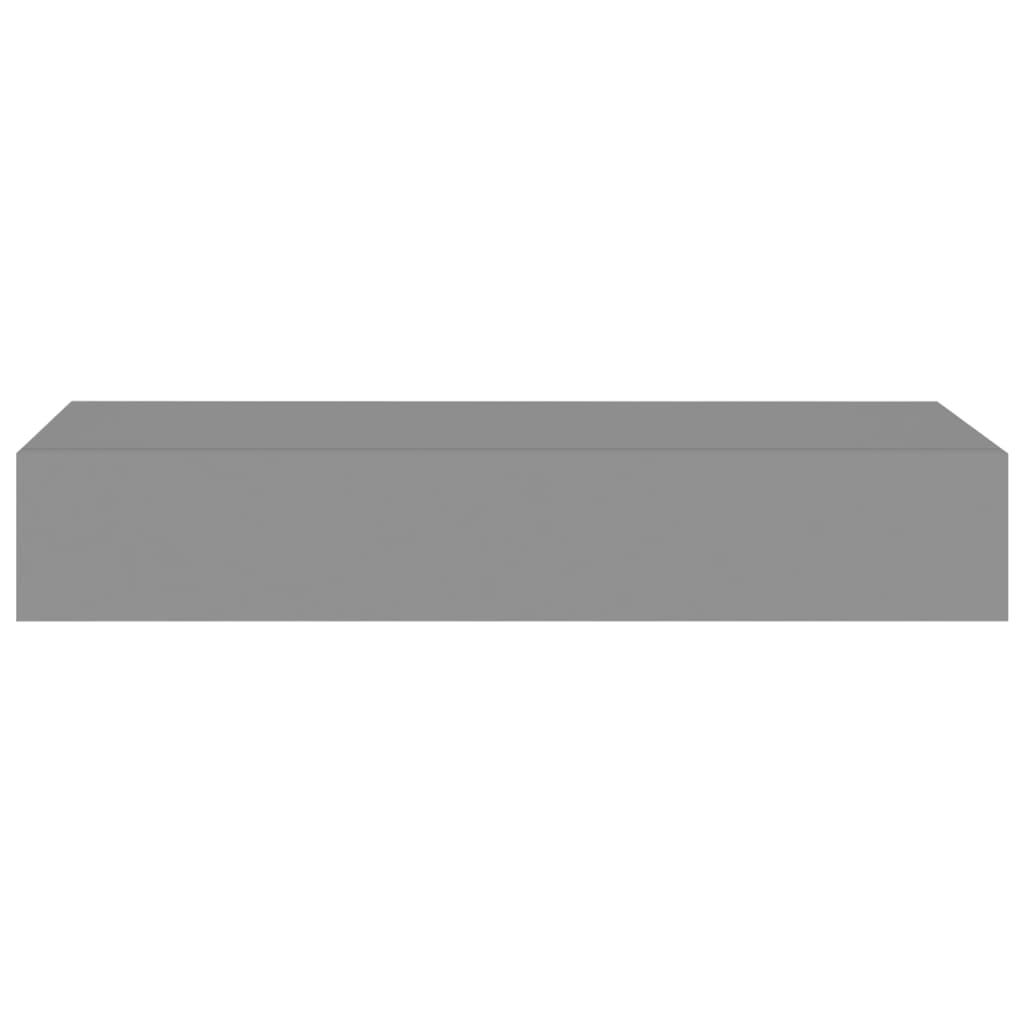 Wandschap Met Lade 60X23,5X0 Cm Mdf 1 60 x 23.5 x 10 cm Grijs